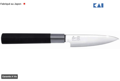 Malette 5 couteaux japonais KAI Wasabi Black JAPON
