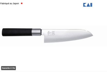Malette 5 couteaux japonais KAI Wasabi Black JAPON